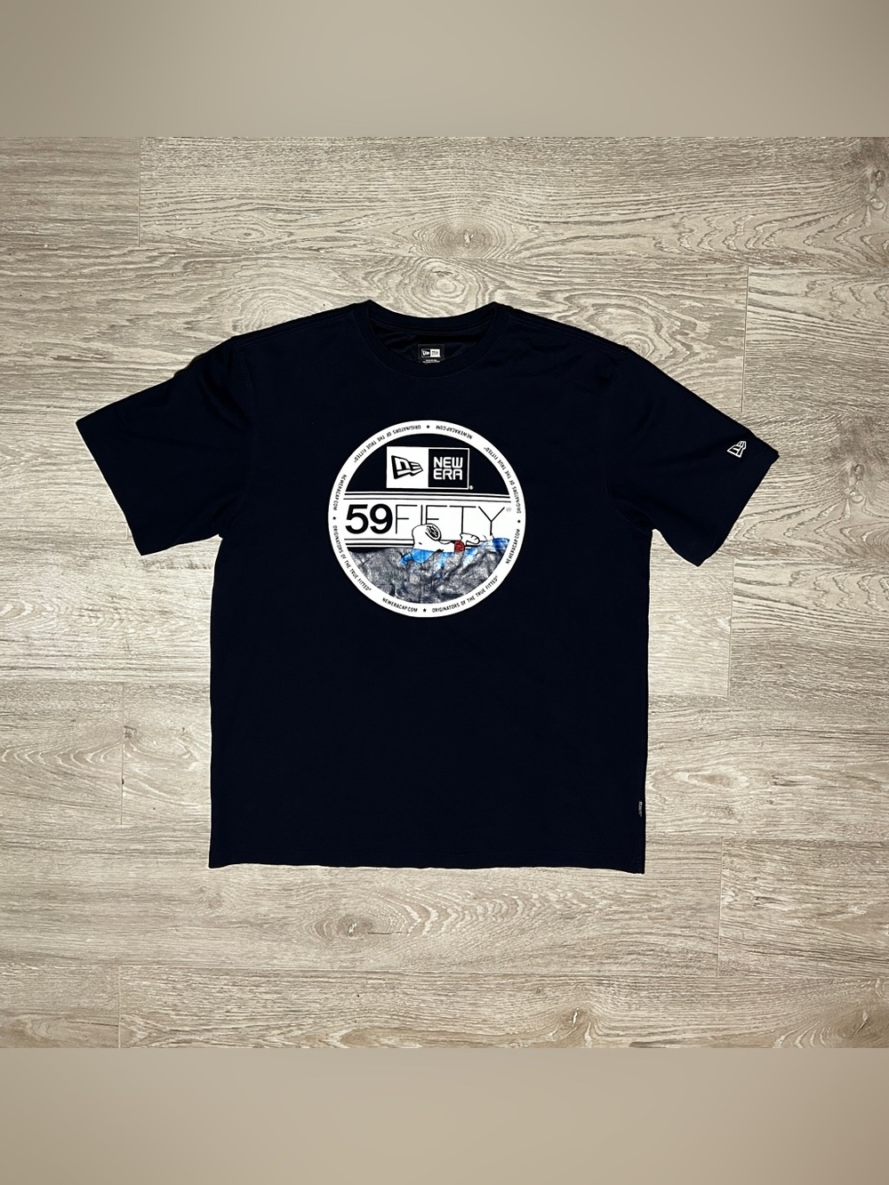 New Era Peanuts Snoopy Mens Navy Graphic T-Shirt